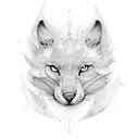 fractal fur basic tattoo design idea