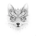 fractal fur basic tattoo design idea