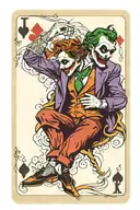 joker playing card tattoo design idea