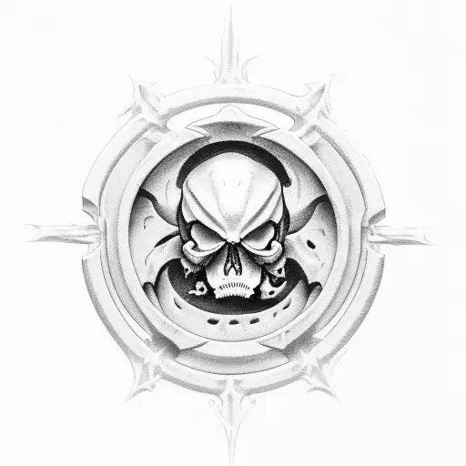 reaper death seal tattoo design idea