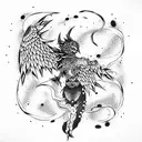 tengu tattoo design idea