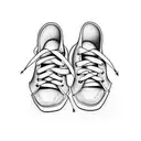 dancing shoes tattoo design idea