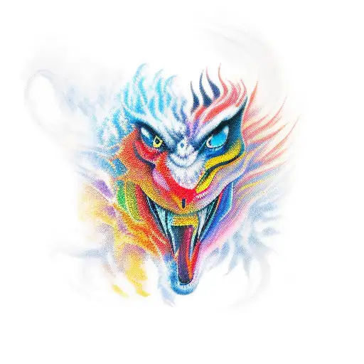 fire sport tattoo design idea