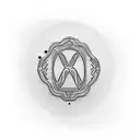 A dotwork tattoo of the letter 'I' transformed into a sleek and futuristic Subaru car tattoo design idea