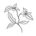 Bean sprout tattoo design idea