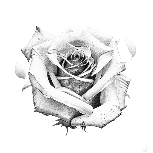 999 rose  tattoo design idea