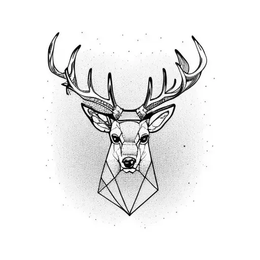Stag tattoo design idea