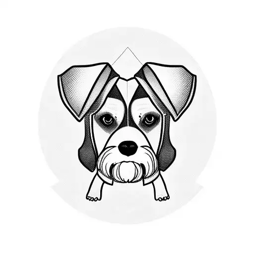 Beagle Schnauzer  tattoo design idea