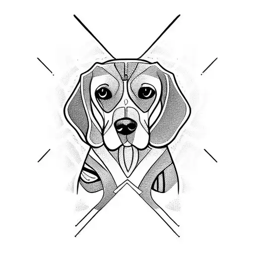 Beagle  tattoo design idea