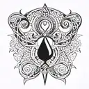 ankh with a scorpion wrapped tattoo design idea