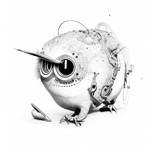 1930 with humming bitd on the 0 tattoo design idea