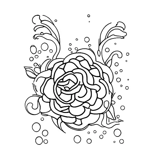 pure water tattoo design idea
