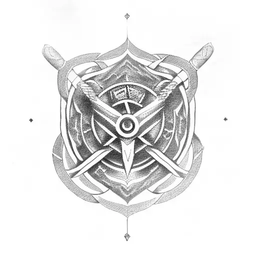 Valknut, yggdrasil, vegvisir, thor hammer, muninn and huggin, helm of awe right arm tattoo  tattoo design idea