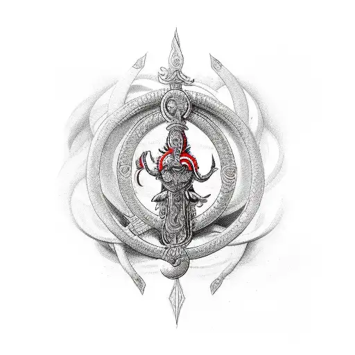 The Trident | Trident tattoo, Shiva tattoo, Snake tattoo design
