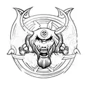 wiking protection sigil tattoo design idea