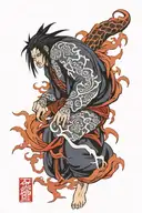 Itachi's Susanoo tattoo design idea