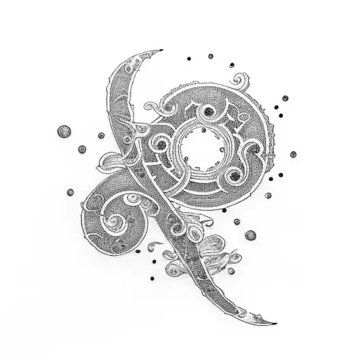 question mark tattoo design idea