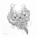 question mark tattoo design idea
