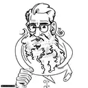 max stirner engels drawing tattoo design idea