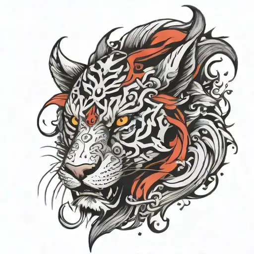 sad tattoo that's fighting to live and never giving up make it more like an animal tattoo design idea