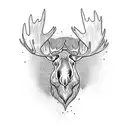 moose tattoo design idea