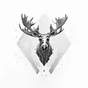 moose tattoo design idea