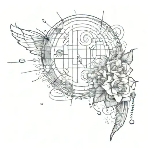 songs combined: mirrorball, clara bow, suburban legends, new year's day tattoo design idea