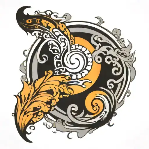 semi colon incorporated tattoo design idea