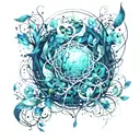 Nature tattoo design idea