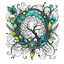 Nature tattoo design idea