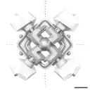 Spodopera frugiperda, a kettlebell, a bike chain and a hexagonal pattern tattoo design idea