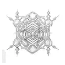 Spodopera frugiperda, a kettlebell, a bike chain and a hexagonal pattern tattoo design idea