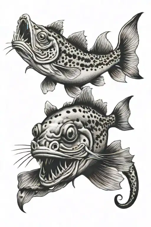 catfish hillbilly tattoo design idea