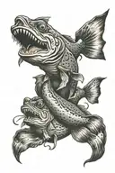 catfish hillbilly tattoo design idea