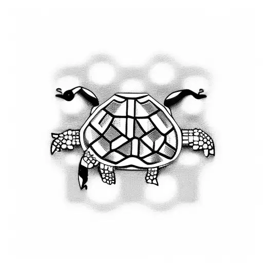 Lego turtle building a sign language interpreter's hand tattoo design idea