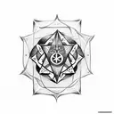 Seal of solomon tattoo design idea