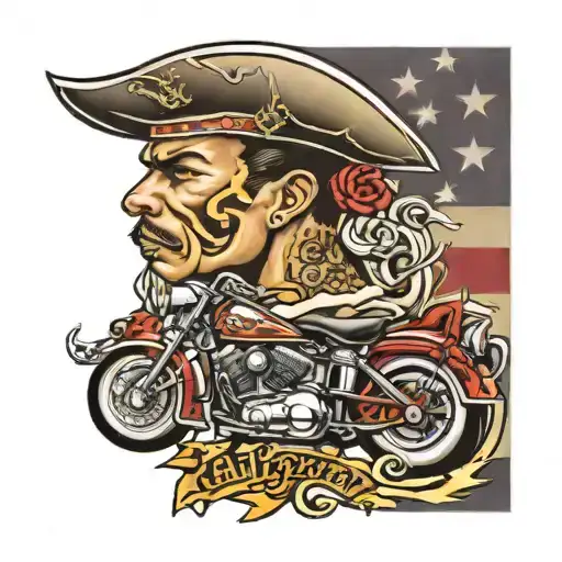 California lowrider marine corps tattoo design idea