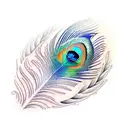 peacock feather tattoo design idea