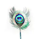 peacock feather tattoo design idea