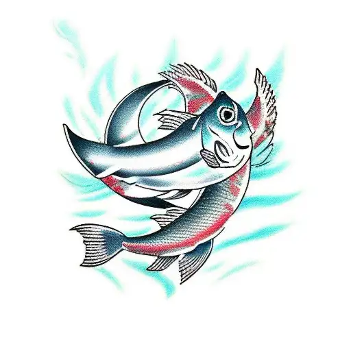 Carp tattoo design idea