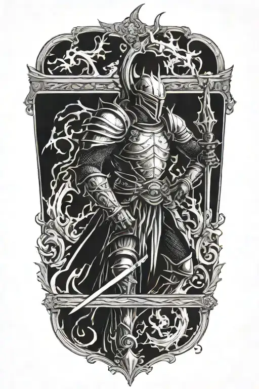 dark souls boss tattoo design idea