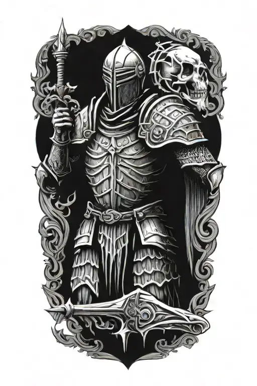 dark souls boss tattoo design idea