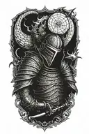 dark souls boss tattoo design idea