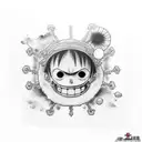 luffy tattoo design idea