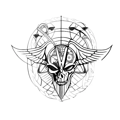 Invictus tattoo design idea