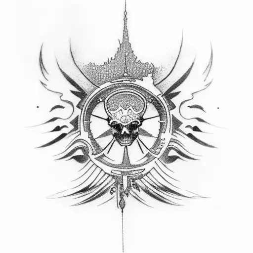 Invictus tattoo design idea