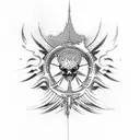 Invictus tattoo design idea