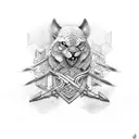 Invictus tattoo design idea