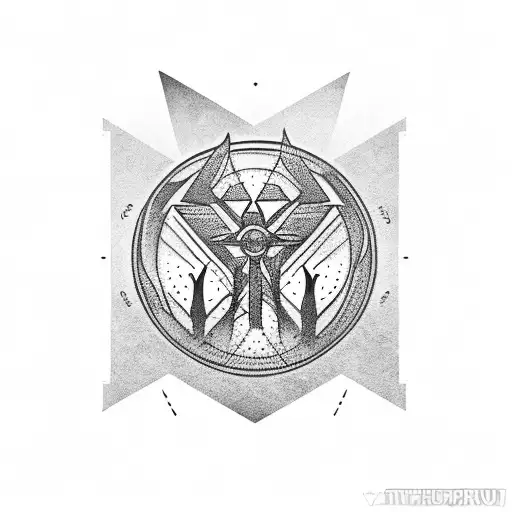 Togolese vegetation and geography  tattoo design idea