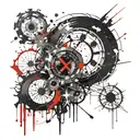 lunar eclipse tattoo design idea